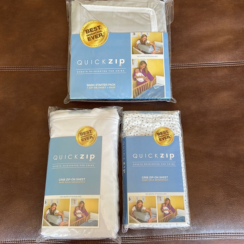 Quick Zip Crib Sheet Set